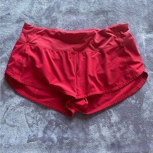 lululemon athletica Red Athletic Shorts